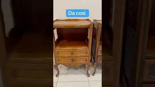 Restyling di due comodini in legno #magicpaint #restyling #chalkpaint #diy #faidate