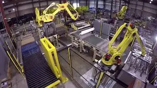 Bulk bottle palletizing system - Kaufman Engineered Systems