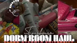 COLLGE DORM HAUL *freshman* 23-24 | Clark Atlanta University | *Amazon, Walmart, Dollar Store*