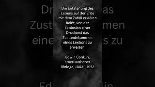 Die Entstehung des Lebens auf der Erde mit dem Zufall erkl&auml;ren..#shorts #zitate #spr&uuml;che #weisheiten