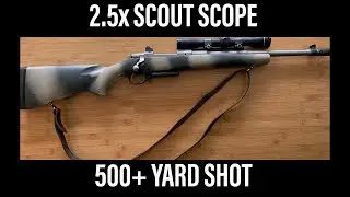 Ruger Scout Rifle, LONG RANGE, 500+ yard shot.