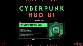 Cyberpunk HUD UI Card - Speed art