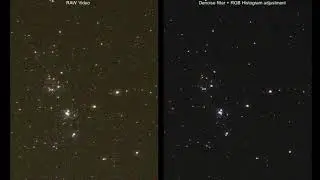 Perseus double cluster : Denoising and light pollution removing with Jetson Nano