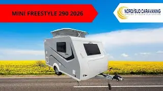 PETITE CARAVANE SURBAISSÉE AVEC TOILETTES MINI FREESTYLE 290 2026 NORD SUD CARAVANING