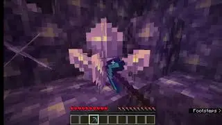 Casually mining an Amethyst Cluster with a silk touch pickaxe