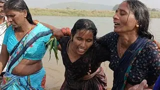 మేడారం జంపన్న వాగులో సమ్మక్క సారలమ్మ శివసత్తుల సంబరాలు || Medaram Jathara 2024 || Sammakka Saralamma