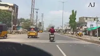 AJ travel vlog video intense my Warangal City clean and green city in India rider
