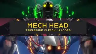 Mech Head 🤖 || VJ Loops Pack