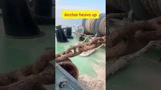 How Do Ships Lift Anchors? | Anchor Heave Up Process Explained ⚓🔥 #shorts #anchorheaveup #ship #yt