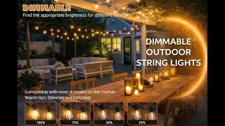 Vintage Edison LED String Lights | Waterproof & Dimmable - Kawaya