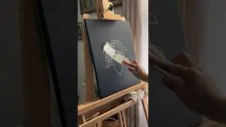 Positive and Negative Space in Plaster Art #shorts