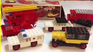 Vintage LEGO Samsonite 348 Mini-Wheel Car And Truck Set From 1970