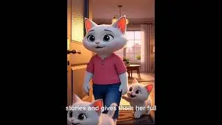 Mother cat with her kids 
