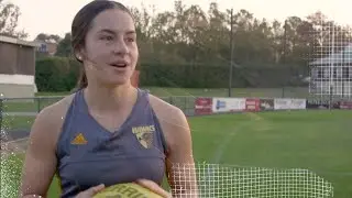 She travelled over 3,500km just to play footy