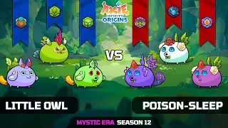 LITTLE OWL vs POISON-SLEEP | SEASON 12 | AXIE INFINITY ORIGINS