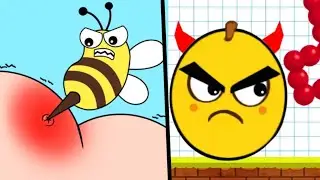 Satisfying Android Games DRAW LINE TO SMASH PUZZLE,vs HELP OUT STORY: BRAIN PUZZLE Interesting Game,
