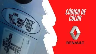 Where to find the color code of a Renault?