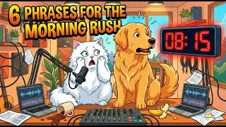 Morning Rush! Real English Conversation & Daily Routine Vocabulary