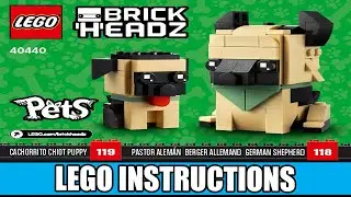 LEGO Instructions &ndash; German Shepherd &ndash; 40440 LEGO BrickHeadz