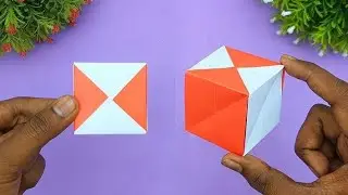 How To Make A Paper Transforming Cube Box - Paper Craft Cube Box..in this tutorial