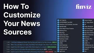 How to Customize your News Sources on Finviz