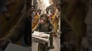 Sad Monkey and uski maa !#sad #imotional #funny #cartoon #entertainment #shorts #viral #trending #ai