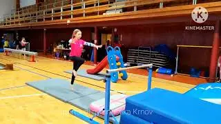 Špicar na bradlové žerdi Sportovní gymnastika Krnov