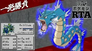 【一発勝負】初めからギャラドスlv5と挑むノーセーブ＆ノーリセットRTA！