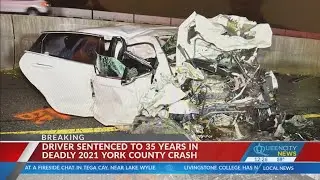 Woman sentenced to 35 years after wrong-way crash killed 4 on I-77 in York County