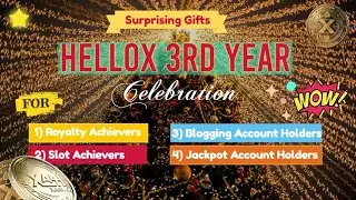 3rd ANNIVERSARY GIFT FOR ROYALTY ACHIEVERS, SLOT ACHIEVERS, BLOGGING AND JACKPOT ACCOUNTS HOLDER