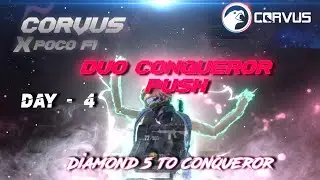 CORVUS 0S 10 + D8G KERNEL 4.0 PLUS🇮🇳DAY - 4🇮🇳 | DIAMOND TO CONQUEROR | #ASIA KILL RANK 8107🇮🇳
