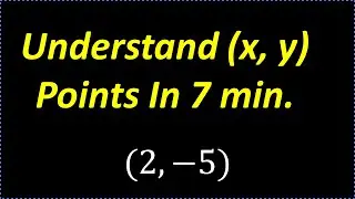 Understand (x, y) points on the coordinate plane in 7 min