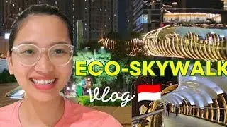 [4K] PERTAMA KALI ORANG VIETNAM KE ECO SKYWALK JAKARTA 🇮🇩 (indo sub) || Cầu đi bộ Eco Skywalk