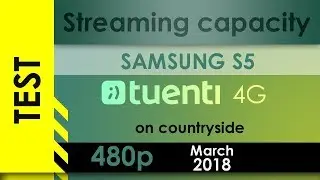Countryside 2018 Streaming capacity test - 480p/TUENTI 4G | TEST