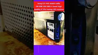 it's vintage popular model Sony ICF-J40WF 4 band FM radio HiFi Deluxe receiver#shortsviral