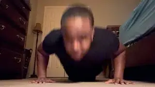 Challenge: Doing 50 push-ups none stop 🛑. With a broken knee!!! 😳