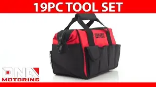 DNA Motoring 19pcs Tool Set Red