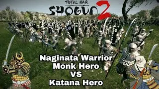Katana Hero Vs Warrior Monk Hero - Total War Shogun 2