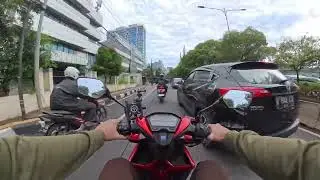 SIMULASI KALO LU NAIK MOTOR DIJAKARTA 😅, SORRY SUARA RADA ILANG#vario #bons2252 