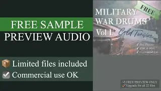 [FREE SAMPLE] Military War Drums Vol.1: Cold Tension  | Stems & Loops PREVIEW