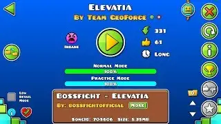 *VERY FUN DEMON* [GD] Elevatia (Insane Demon?) by Team GeoForce 100%