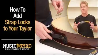 How to install Acousti-Lok Strap Lock Adapter on my TAYLOR&reg; Guitar 9 V battery EXPRESSION SYSTEM&reg;