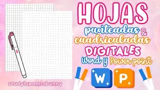 Hojas Punteadas & Cuadriculadas en Word & Power point | Apuntes Digitales Bonitos |Apuntes en Word♡