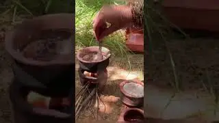 Traditional Butter making,ghee making,miniature cooking#tiny cooking#ghee ragi laddoo making part8