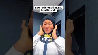 Tutorial on how to tie Fulani/Hausa head tie style #tutorial