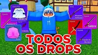 PEGUEI TODOS OS DROPS DE BOSSES DO PRIMEIRO OCEANO NO BLOX FRUITS