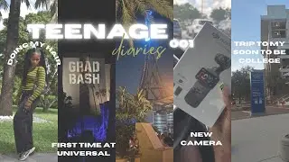 TEENAGE DIARIES 001 ✰ hair, GRAD BASH (universal), track meet road trip, etc.