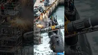 Watch the massive missile loading onto a #shorts #warship #loading #navytech #mustwatch #viralshorts