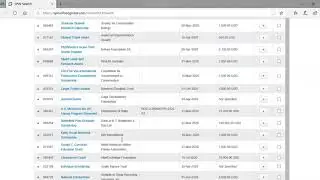 Searching SPIN grants database with filters