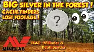 BIG Silver Coins Metal Detecting In The Forest ! CacheFinders Lost Footage! - Metal Detecting Canada